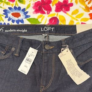 LOFT Straight Leg Women's Jeans - Dark Gray